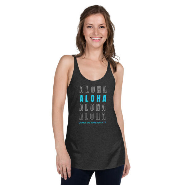 The Ohana Kai ALOHA Tank | v3 Racerback Dark